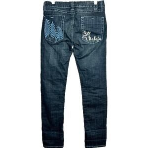 Timezone Primula Snow Skinny Jeans Embroidered Maloja Dark Wash 27/32